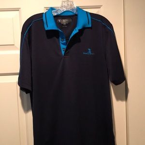 Pebble Beach performance golf shirt with logo